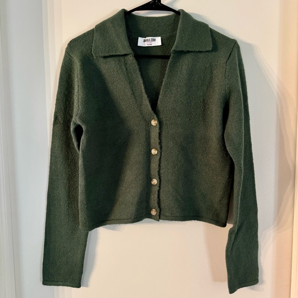 Double Zero Button-up Cardigan